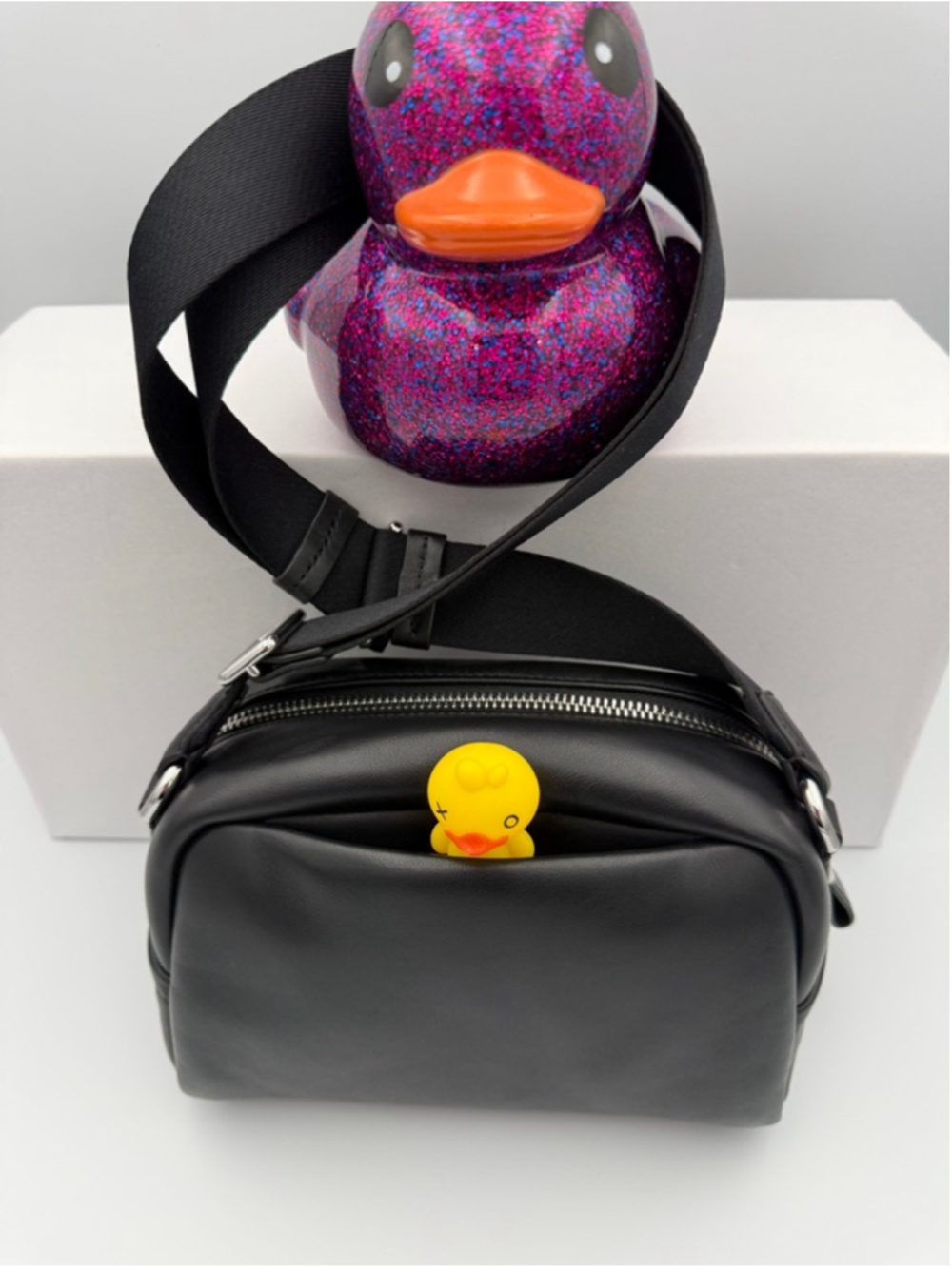 Women's Kate Spade Puff Black Leather Crossbody Bag - Picture 5 of 11